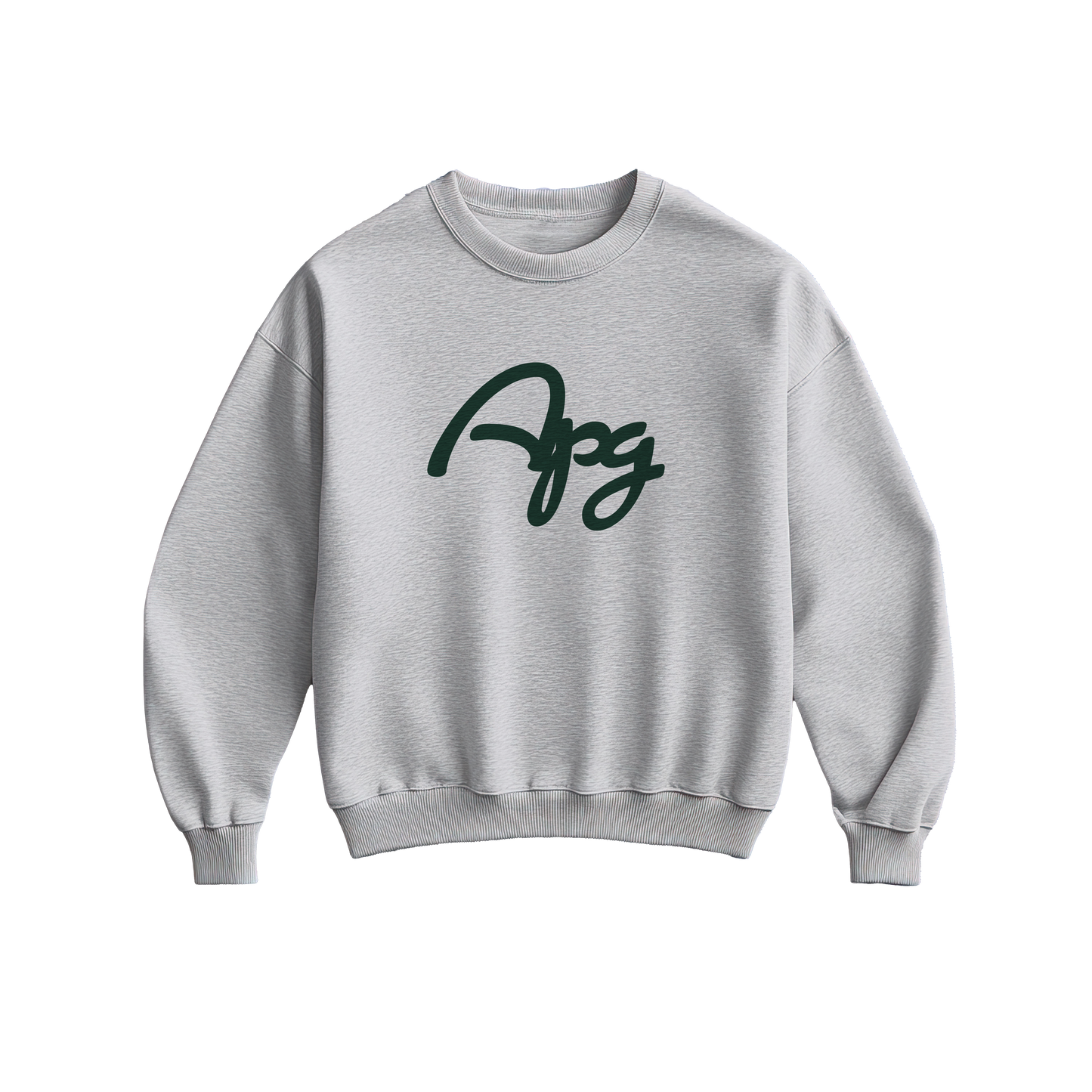 APG Script Sweatshirt (Ash Grey/Green)